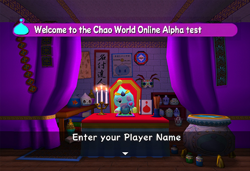 Welcome to the Chao World Online Alpha test